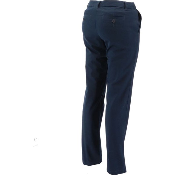 NWT LANDS' END JUNIOR'S PLAIN FRONT PANTS CLASSIC NAVY 5 - Picture 6 of 9